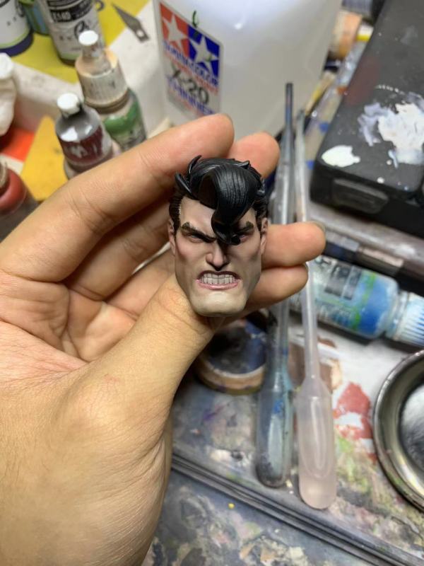 TDKR Superman Angry 1/6th Headsculpt