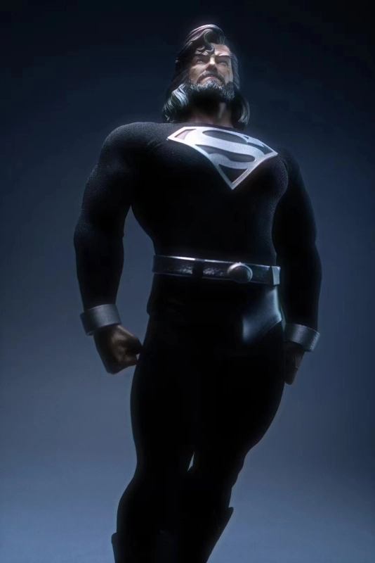 SSR Toys Black Superman 1/6th Scale Action Figure