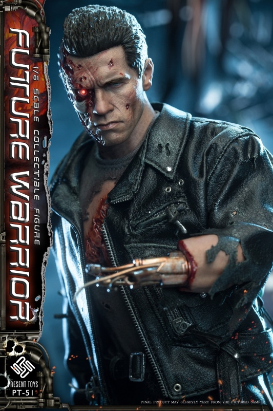 PRESENT TOYS PT-sp51 1/6 The Terminator T800 Arnold Figure Deluxe Ver. In Stock