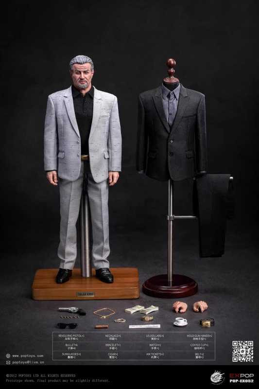 In Stock New POPTOYS EX-052 1/6 The King of Gangs Sylvester 1/6 Action Figure