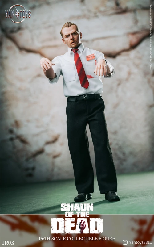 YANTOYS JR03 1/6 Shaun of the Dead Action figure INSTOCK