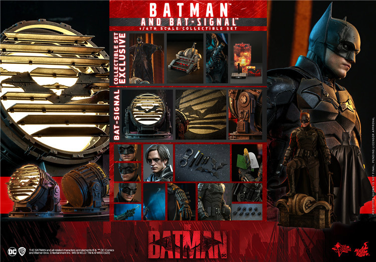 Hot Toys MMS641 1/6 The Batman : Batman With Bat-Signal 1/6 (NEW/UNOPENED)