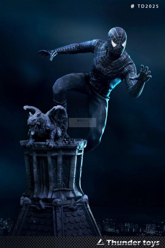In Stock Thunder Toys TD2025A 1/6 Variant Black SpiderMan 12&quot; Action Figure Male