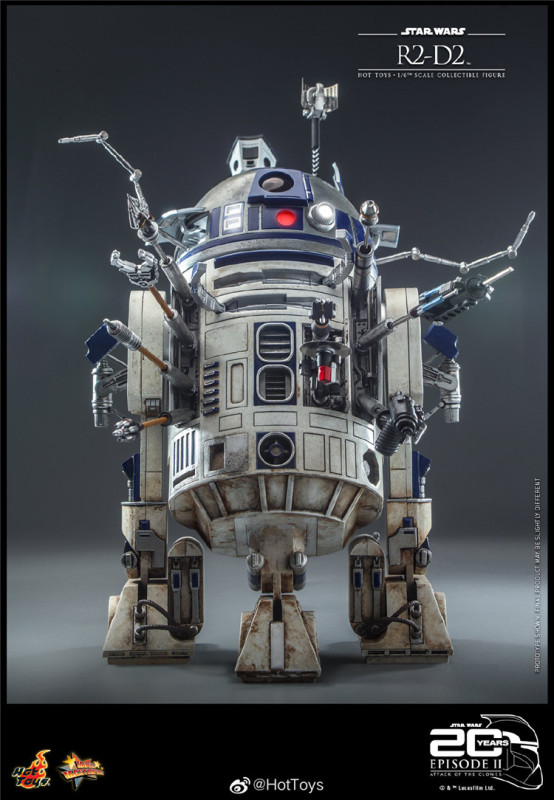 New Hot Toys MMS651 STAR WARS II: ATTACK OF THE CLONES 1/6 R2-D2 R2D2 Figure