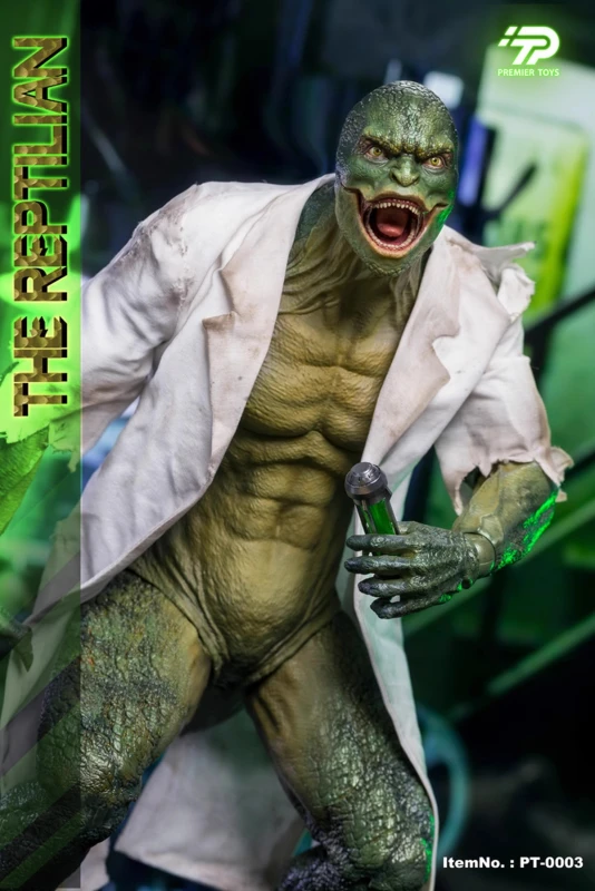 New PREMIER TOYS PT-0003A 1/6 The Reptilian The Lizard Dr. Connors in stock