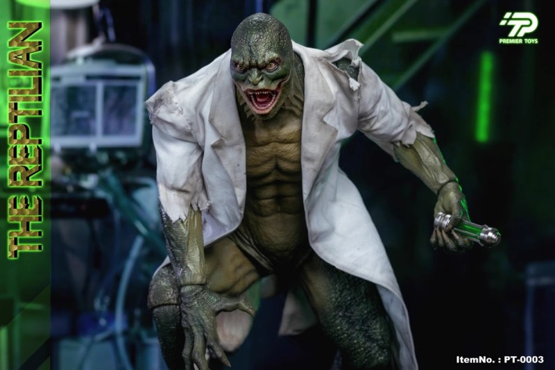 New PREMIER TOYS PT-0003A 1/6 The Reptilian The Lizard Dr. Connors in stock