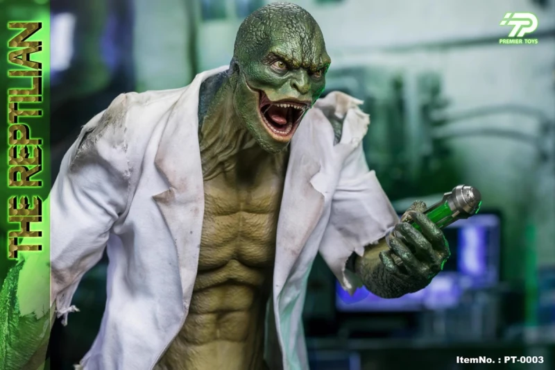 New PREMIER TOYS PT-0003A 1/6 The Reptilian The Lizard Dr. Connors in stock