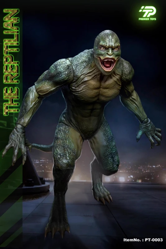 New PREMIER TOYS PT-0003A 1/6 The Reptilian The Lizard Dr. Connors in stock
