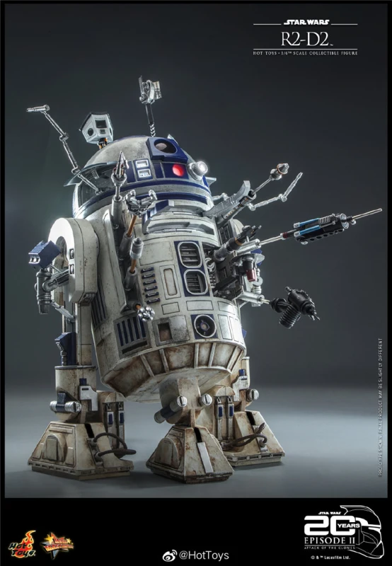 New Hot Toys MMS651 STAR WARS II: ATTACK OF THE CLONES 1/6 R2-D2 R2D2 Figure