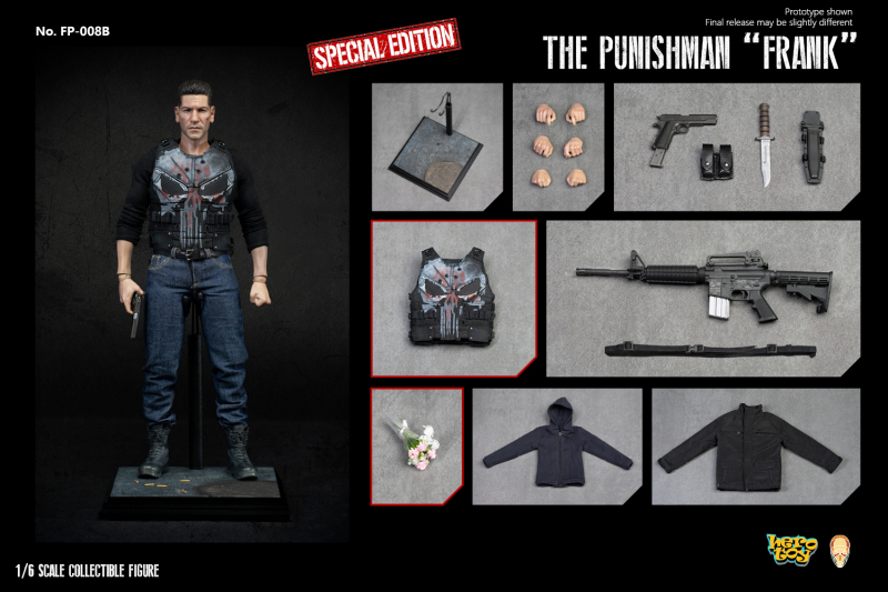 Facepoolfigure x Herotoy FP008B The Punishman Frank 1/6 Action Figure SPECIAL In Stock