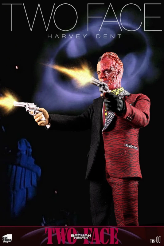 In Stock ToyzTruboStudio TTS-001 Batman Forever Two Face 1/6 Figure Double Heads
