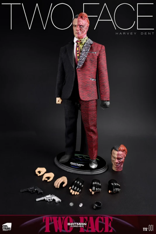 In Stock ToyzTruboStudio TTS-001 Batman Forever Two Face 1/6 Figure Double Heads