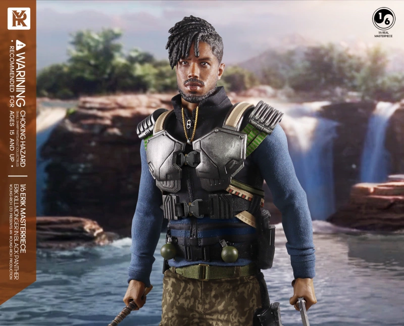 YOUNGRICH TOYS YR012 1/6 Black Panther Erik Killmonger 12" Male Action Figure