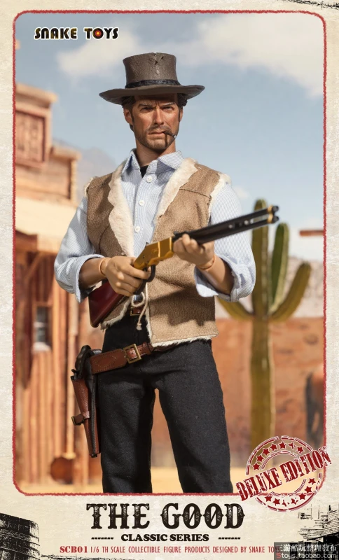 New SNAKE TOYS SCB01 1/6 The Good Cowboy Blondie Clint 12" Figure in stock