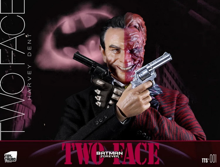 In Stock ToyzTruboStudio TTS-001 Batman Forever Two Face 1/6 Figure Double Heads