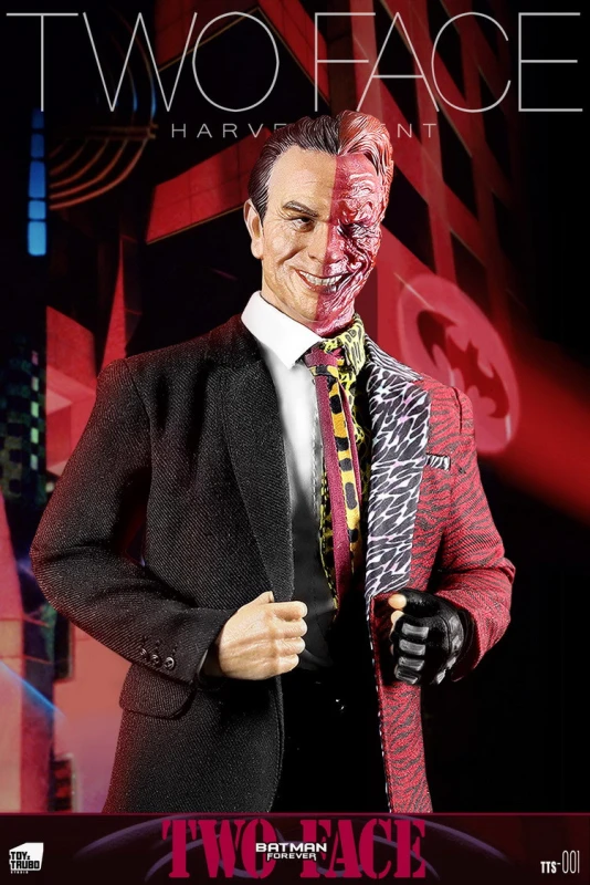 In Stock ToyzTruboStudio TTS-001 Batman Forever Two Face 1/6 Figure Double Heads