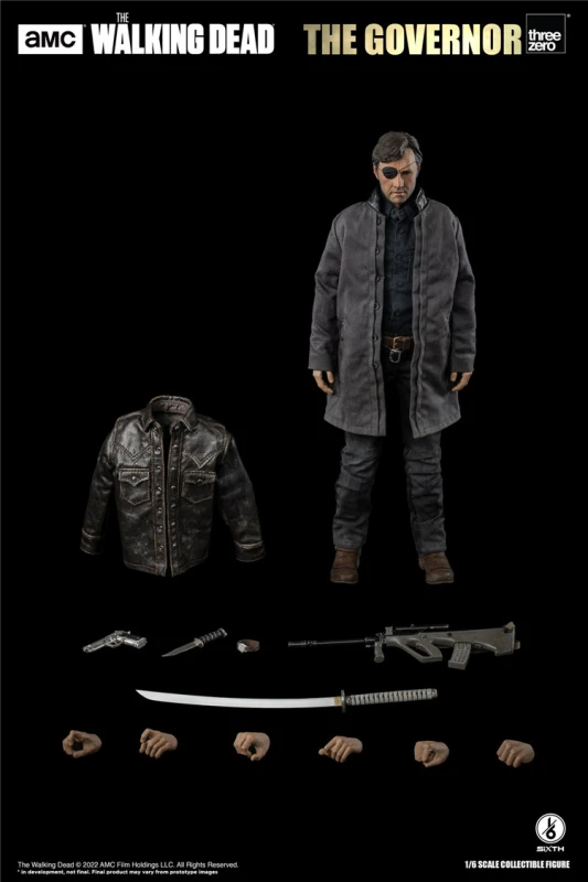 Threezero 3Z04720W0 The Governor The Walking Dead 1/6 Action Figure New in stock