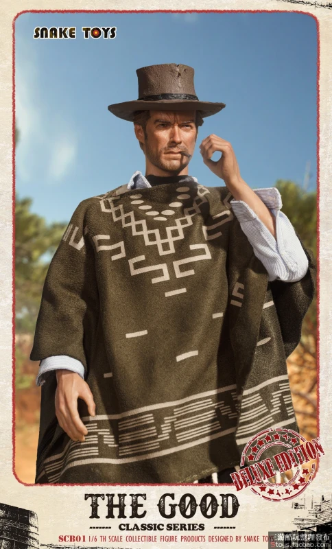 New SNAKE TOYS SCB01 1/6 The Good Cowboy Blondie Clint 12" Figure in stock