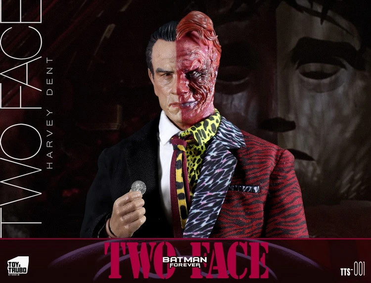 In Stock ToyzTruboStudio TTS-001 Batman Forever Two Face 1/6 Figure Double Heads