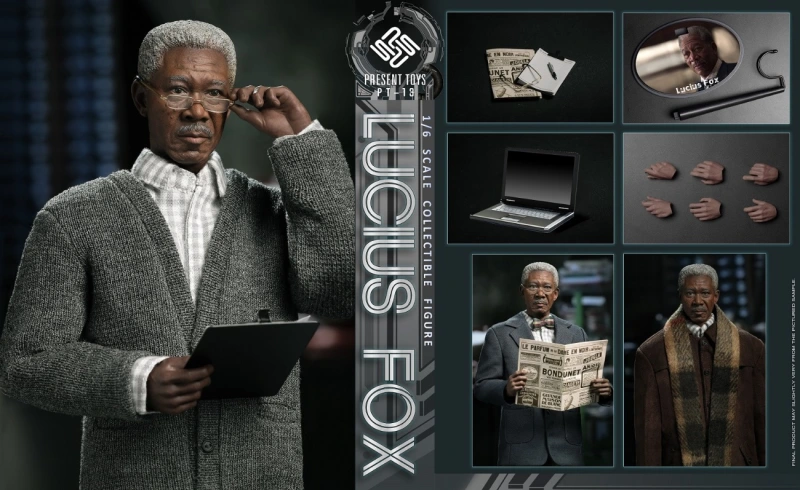 In Stock PRESENT TOYS PT-sp13 1/6 Weapon Master Lucius Fox 12'' Male Figure Toy