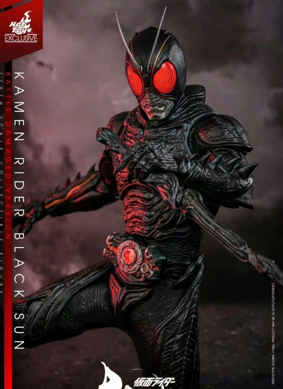 New in Stock!! Hot Toys 1/6 TMS115 Kaman Rider Black Sun Battle Damaged Version
