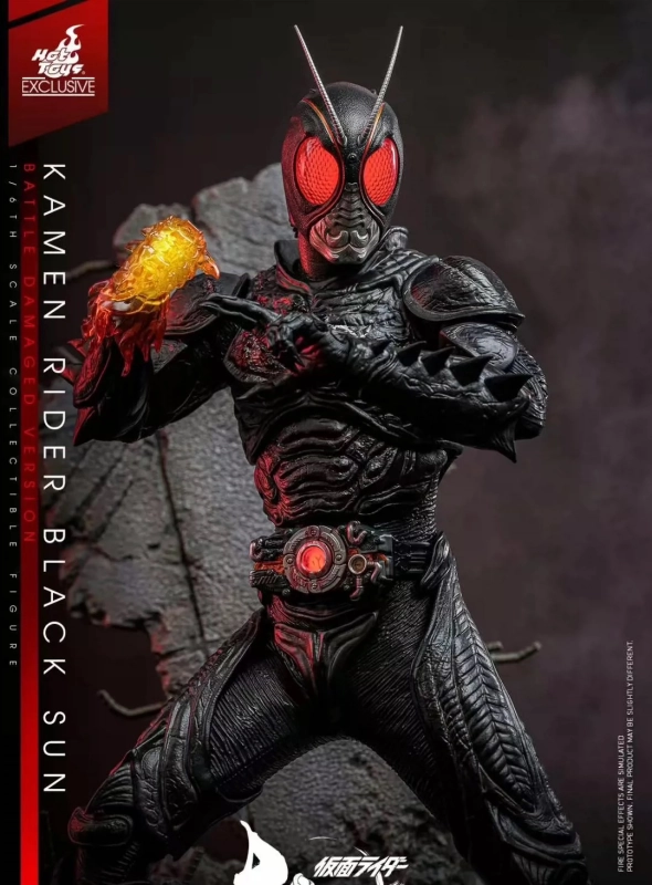 New in Stock!! Hot Toys 1/6 TMS115 Kaman Rider Black Sun Battle Damaged Version
