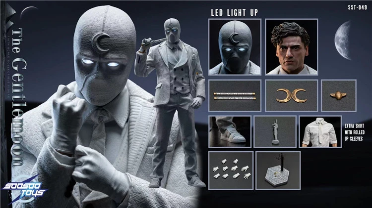 In Stock Soosootoys SST-049 Moon Knight 1/6 Marc Spector Collectible Action Figure