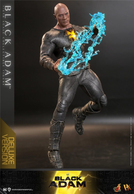 In Stock  Hot Toys Black Adam Golden Armor Deluxe 1/6 Scale Figure DX31 The Rock DC Comics