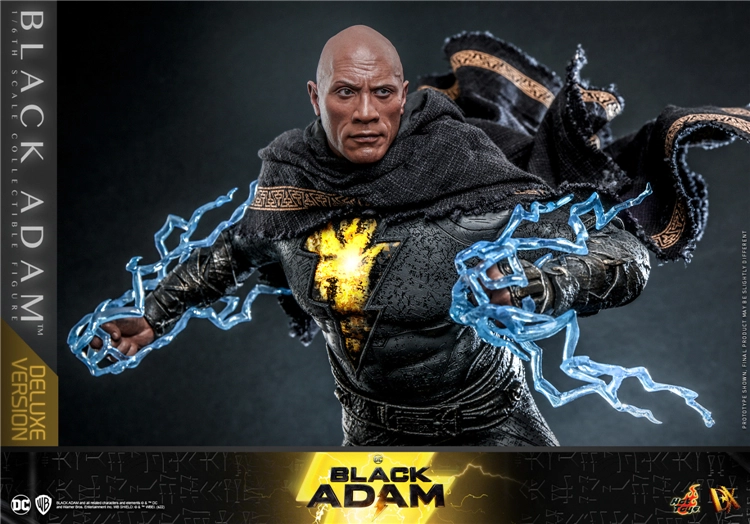 Hot Toys Black Adam Golden Armor Deluxe 1/6 Scale Figure DX31 The Rock DC Comics
