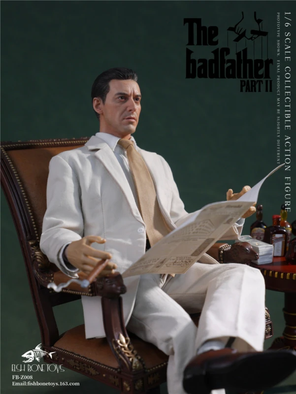In Stock FISH BONETOYS FB-Z008 1/6 The Godfather Male Action Figure Model