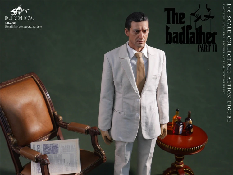 In Stock FISH BONETOYS FB-Z008 1/6 The Godfather Male Action Figure Model