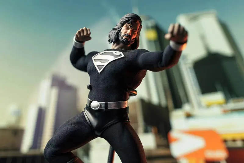 In Stock SSR Toys Black Superman SSR003 1/6th Scale Action Figure Deluxe Edition