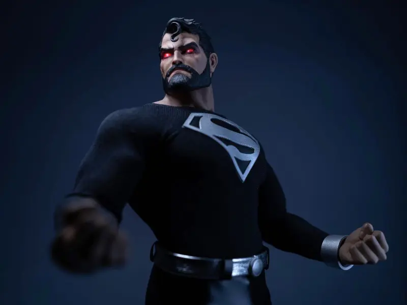 In Stock SSR Toys Black Superman SSR003 1/6th Scale Action Figure Deluxe Edition
