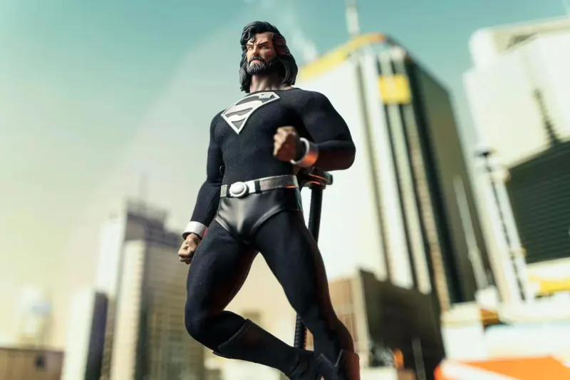 In Stock SSR Toys Black Superman SSR003 1/6th Scale Action Figure Deluxe Edition