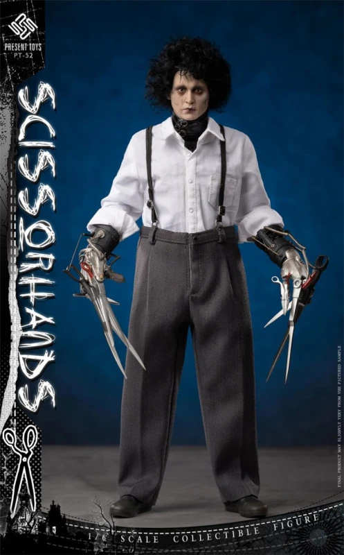 [Pre-order]  PRESENT TOYS PT-sp52 1/6 Edward Scissorhands 12" Action Figure Model