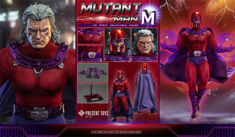 [Pre-order] PRESENT TOYS PT-sp72 1/6 X Men Magneto Male Action Figure Model Toy