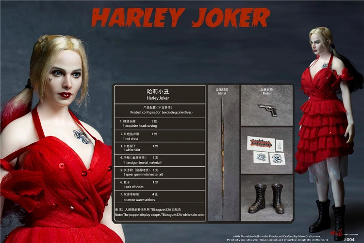 In Stock Nine Craftsmen J-004 1/6 Harley Joker w/Body Full Set Action Figure New
