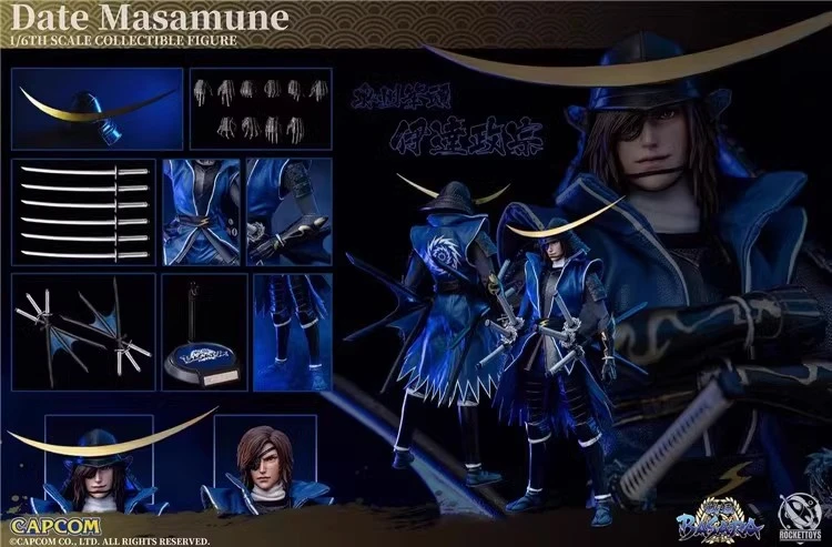 RocketToys ROC ROC-001 BASARA  1/6 Action Figures LED 12'' Collection Movable eye