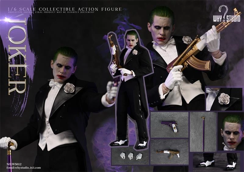 In Stock WHY STUDIO WS012 1/6 Suicide Squad The Joker Jared Leto 12" Figure New
