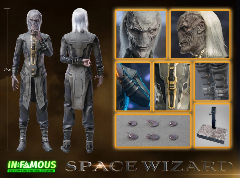 In Stock IN-FAMOUS IF001 1/6 SPACE WIZARD Avengers Ebony Maw Male Action Figure Toys