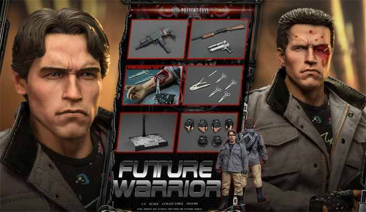 [Pre-order]  PRESENT TOYS PT-sp79 1/6 Terminator T800 Arnold 12" Male Action Figure