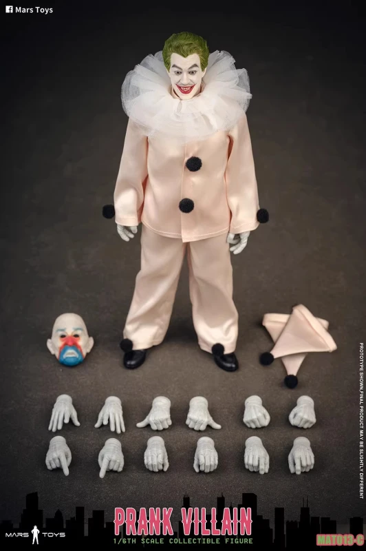 New Mars Toys MAT013C 1/6 Prank Villain Joker 12" Male Action Figure Model Toys