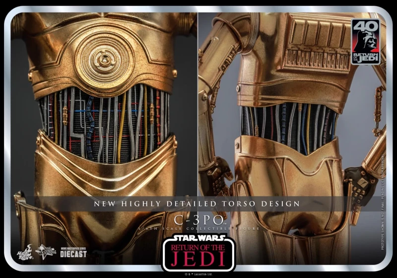 In Stock Hot Toys MMS701D56 Star Wars VI: Return of The Jedi 1/6 C-3PO Action Figure