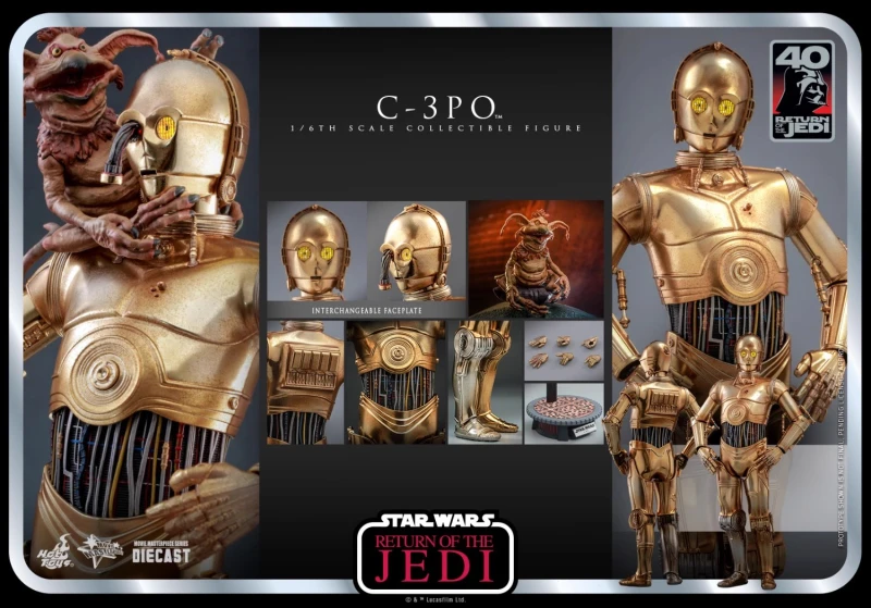In Stock Hot Toys MMS701D56 Star Wars VI: Return of The Jedi 1/6 C-3PO Action Figure