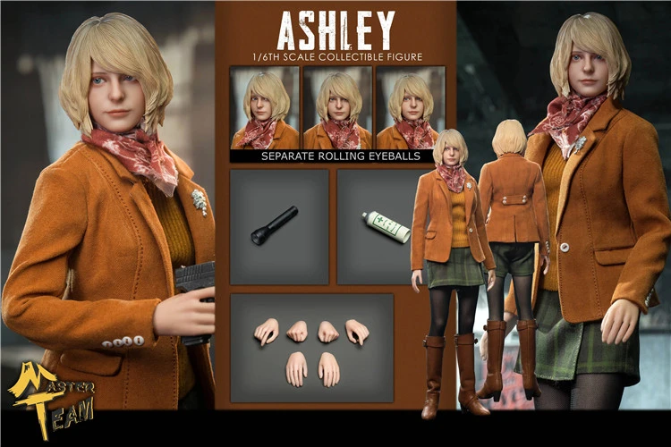 MTTOYS016 1/6 Resident Evil 4 Ashley Female Action Figure Model