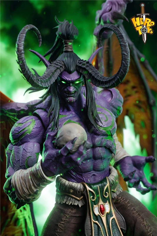 In Stock New Hero Toys World of War craft Demon Hunter Illidan Stormrage Figure