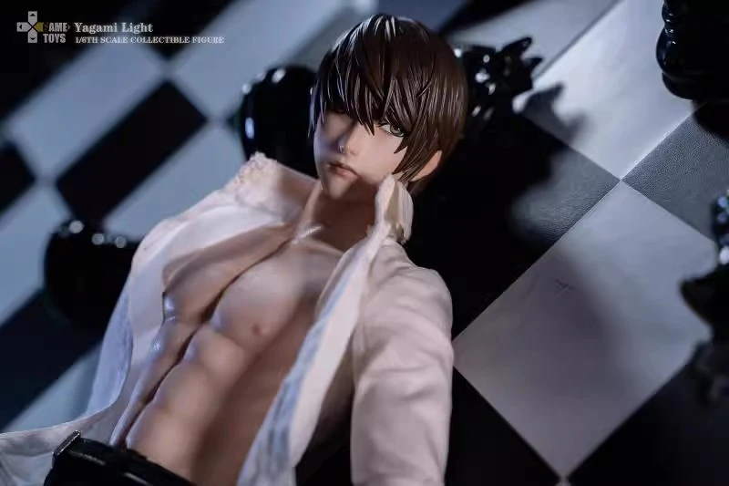 In Stock GAMETOYS GT-008AUP Silicone body DEATH NOTE Yagami Light business suit Action Figure