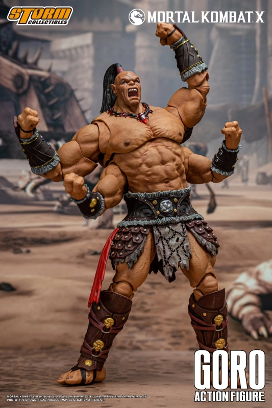 In Stock Storm Toys DCMK18 1/12 Mortal Kombat GORO Collectible Action Figure
