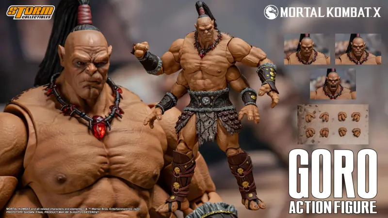 In Stock Storm Toys DCMK18 1/12 Mortal Kombat GORO Collectible Action Figure