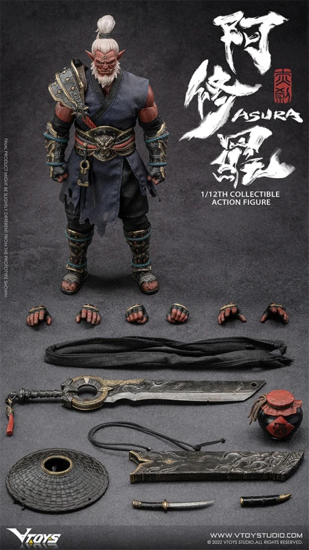 In Stock  VTOYS VSD006 1/12 Asura Red Demon 6" Action Figure Model Toys